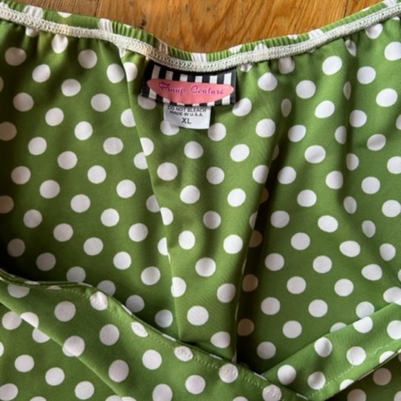 Pinup Couture Polka Dot Swimsuit Skirt Wrap - Picture 4 of 5